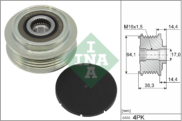 Alternator Freewheel Clutch